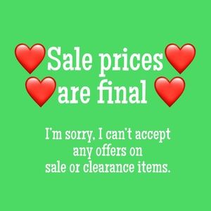 ‼️PRICE FIRM ON SALE ITEMS